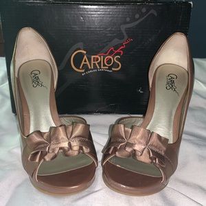 CARLOS SANTANA | Almond Peep Toe Heels